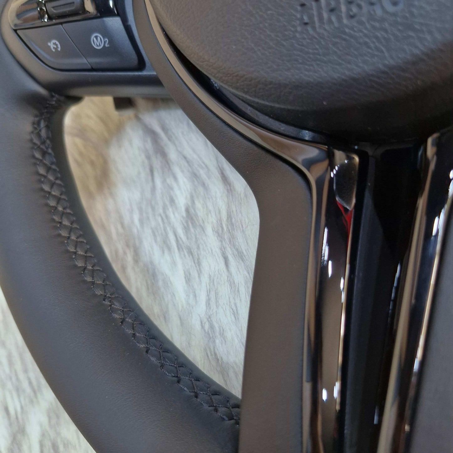 Black M Sport Steering Wheel For BMW F Series bottom left side