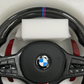 Carbon Fiber Red Paddle Shifters  Steering Wheel For BMW F90  G05 G20 G30 G80 G82  G Series Fit Customized upgrade Steering Wheel upper side